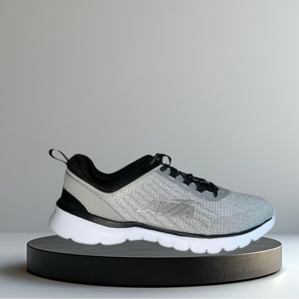 Athletic Shoes Men's Avia Avi-Factor Running Sneaker Alloy/Jet Black/Silver 10.5